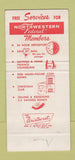 Matchbook Cover - Northwest Federal Savings Washington DC 30 Strike