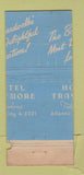 Matchbook Cover - Hotel Traymore Atlantic Ity NJ MISCUT WORN 30 Stick