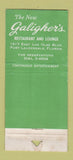 Matchbook Cover - Galigher's Fort Lauderdale FL POOR STRIKER 21 Strike Feature