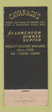 Matchbook Cover - Cavanagh's Restaurant New York City  WORN 30 Stick