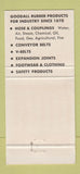 Matchbook Cover - Goodall Rubber Boston MA 30 Strike
