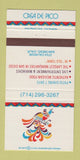 Matchbook Cover - Casa De Pico Mexican Food San Diego CA 30 Strike