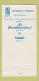 Matchbook Cover - Casa De Pico Mexican Food San Diego CA 30 Strike