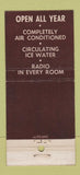 Matchbook Cover - Delano Hotel Miami Beach FL WEAR 21 Strike Feature