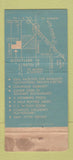 Matchbook Cover - Disneyland Hotel Anaheim CA WEAR 30 Strike