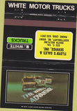 Matchbook Cover - White Semi Trucks Scottsbluff NE 40 Strike