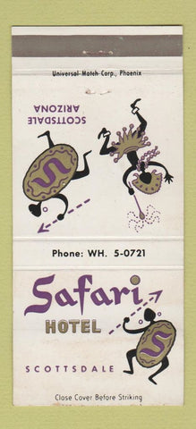 Matchbook Cover - Safari Hotel Scottsdale AZ 30 Strike