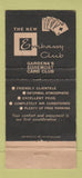 Matchbook Cover - Embassy Club Cards Poker Gardena CA WEAR 30 Strike