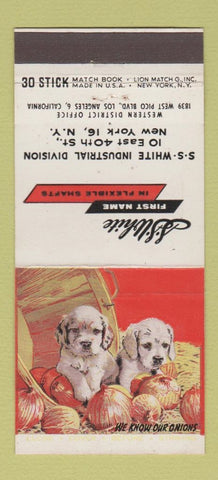 Matchbook Cover - SS White Shafts New York City puppies 30 Stick