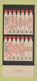 Matchbook Cover - Daniel Hamm Drayage St Louis MO 21 Strike Feature