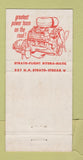 Matchbook Cover - 1956 Pontiac Peter Tramontin Clifton NJ WEAR 30 Strike