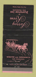 Matchbook Cover - Surrey Room Plantation Inn San Francisco CA WEAR 30 Strike