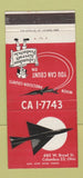Matchbook Cover - Columbus Aircraft Products Columbus OH 30 Strike