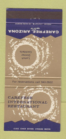 Matchbook Cover - Carefree International Restaurant AZ 30 Strike