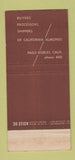 Matchbook Cover - California Almond Orchards  Paso Robles CA 30 Strike