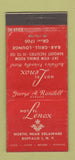 Matchbook Cover - Hotel Lenox Buffalo NY WORN 30 Stick