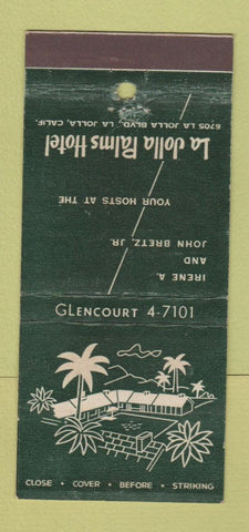 Matchbook Cover - La Jolla Palms Hotel CA 30 Stick