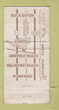 Matchbook Cover - Riverview Restaurant Deerfield Beach FL WORN 30 Strike