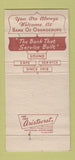 Matchbook Cover - Bank of Orangeburg SC Norway Branchville  30 Strike
