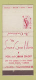 Matchbook Cover - Shore Club Hotel Miami Beach FL WEAR 30 Stick