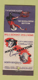 Matchbook Cover - Miller Abattoir North Bergen NJ girlie 21 Strike Feature