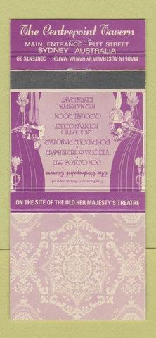 Matchbook Cover - Centrepoint Tavern Sydney Australia 30 Strike