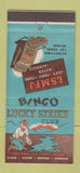 Matchbook Cover - Lucky Strike Club Casino Las Vegas NV 21 Strike Feature