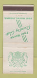 Matchbook Cover - Fort Wayne Country Club IN 30 Strike
