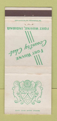 Matchbook Cover - Fort Wayne Country Club IN 30 Strike