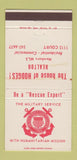 Matchbook Cover - US Coast Guard Real Estate Pekin IL 30 Strike
