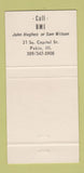Matchbook Cover - US Coast Guard Real Estate Pekin IL 30 Strike