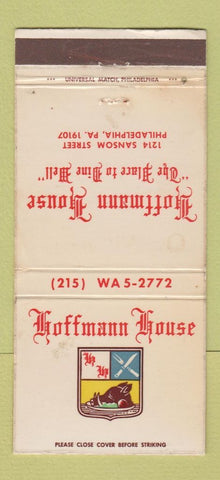 Matchbook Cover - Hoffman House Philadelphia PA WEAR 30 Strike