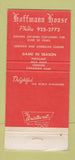 Matchbook Cover - Hoffman House Philadelphia PA WEAR 30 Strike