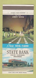 Matchbook Cover - State Bank Hales Corners WI 30 Strike