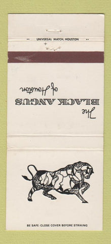 Matchbook Cover - Black Angus of Houston TX WEAR 30 Strike