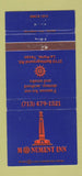 Matchbook Cover - Monument Inn La Porte TX 30 Strike