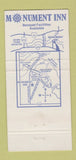 Matchbook Cover - Monument Inn La Porte TX 30 Strike