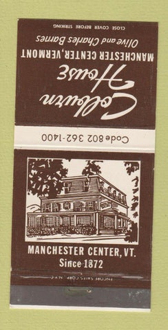 Matchbook Cover - Colburn House Manchester Center VT 30 Strike