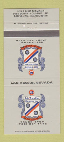 Matchbook Cover - Union 76 oil gas Truck Stop Las Vegas NV 30 Strike