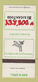Matchbook Cover - Don Key Mexican Food Pasadena TX 30 Strike