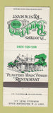 Matchbook Cover - Planters Back Porch Restaurant Murrells Inlet SC 30 Strike