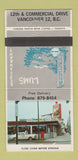 Matchbook Cover - Lums Restaurant Vancouver BC 30 Strike