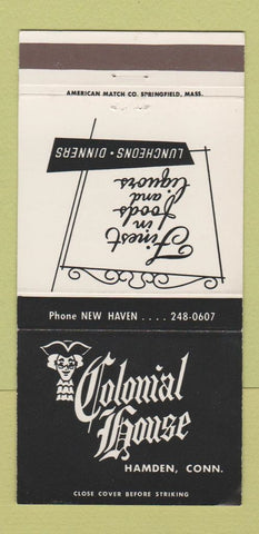 Matchbook Cover - Colonial House Hamden CT 30 Strike