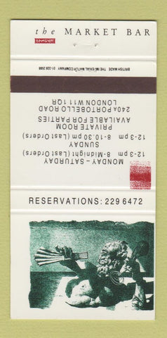 Matchbook Cover - The Market Inn London UK England  30 Strike