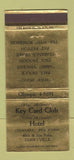 Matchbook Cover - Key Card Club Hotel Emeryville CA WEAR 30 Strike