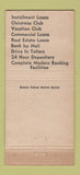 Matchbook Cover - Springs National Bank Tampa FL 30 Strike