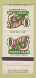 Matchbook Cover - Quimby's Cricket Club Bridgeton MO 30 Strike