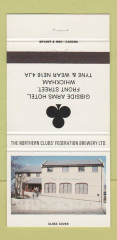 Matchbook Cover - Gibside Arms Hotel Whickham Tyne Wear UK England 30 Strike