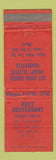 Matchbook Cover - Post Restaurant New York City WORN