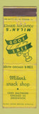 Matchbook Cover - Milan's Snack Shop Chicago IL WEAR